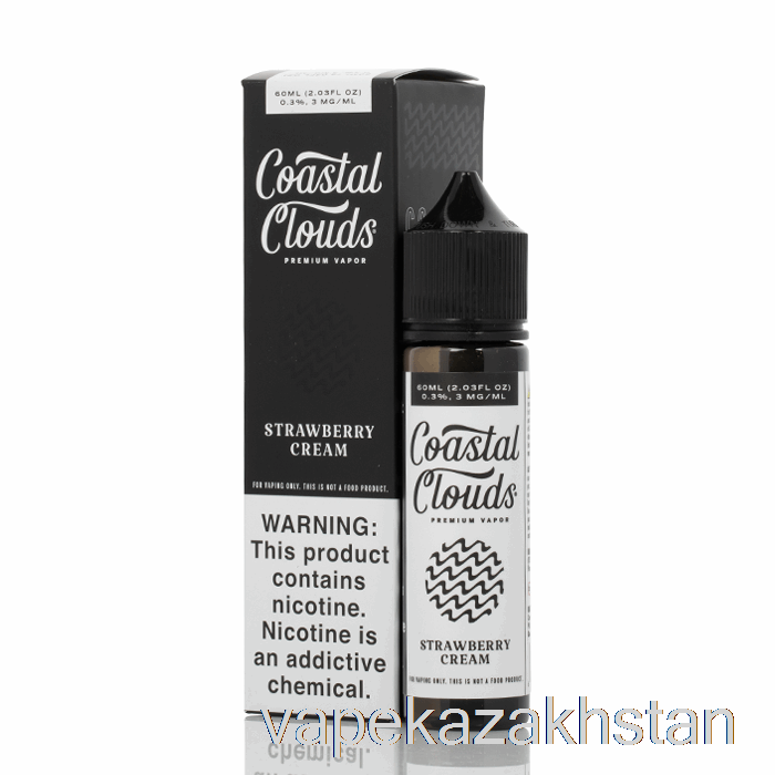 Vape Smoke Strawberry Cream - Coastal Clouds Co. - 60mL 3mg